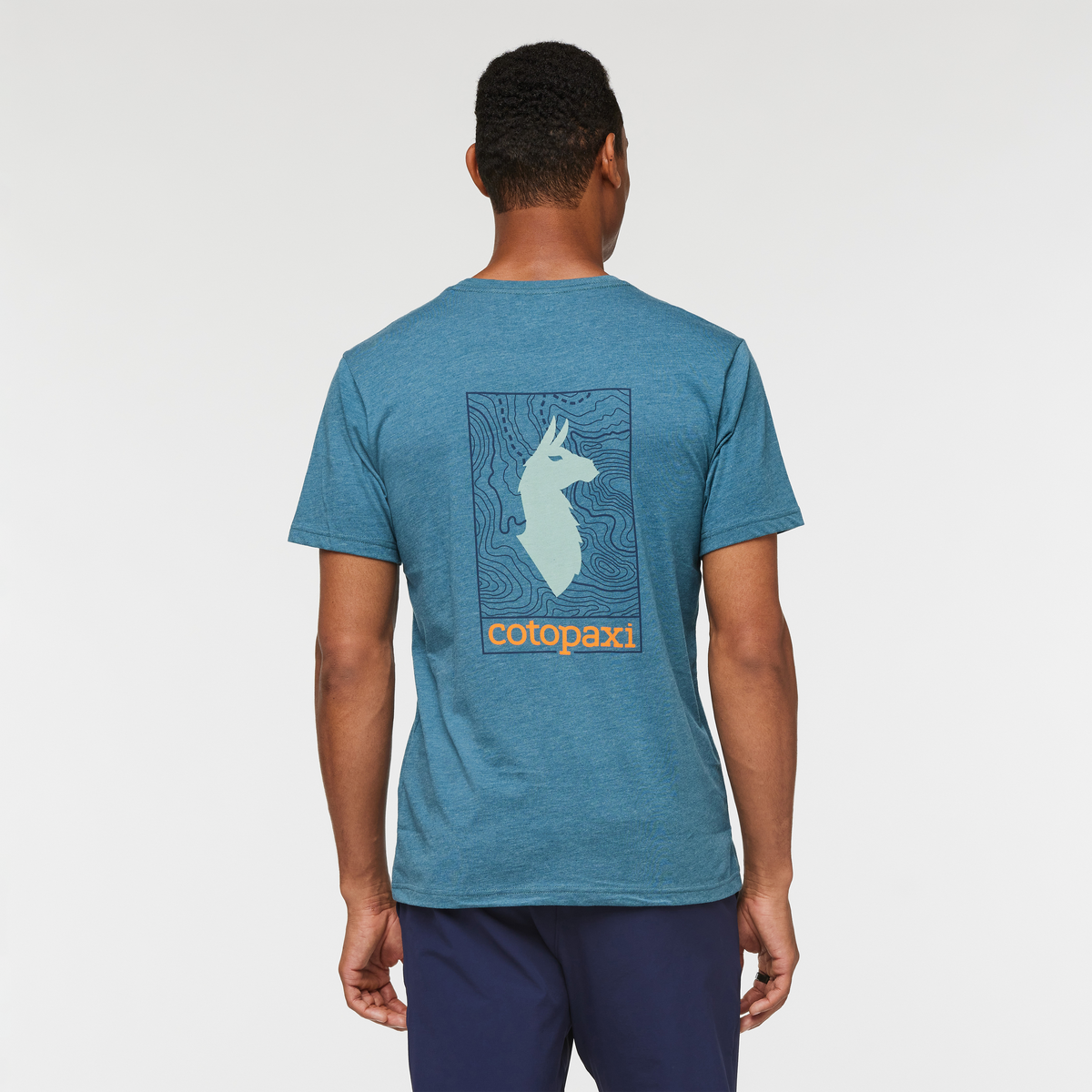 Alternative view of Llama Map T Shirt   Men's